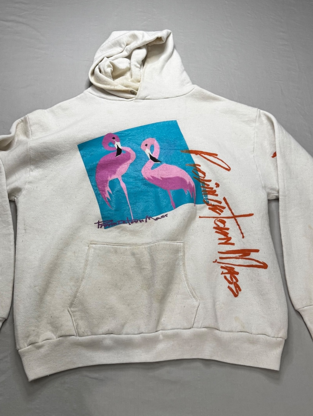 Vintage 1986 Ocean Atlantic Graphic Hoodie Russell Athletic USA XL